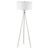 Floor Lamps-Kirkland's Home Silver Metal Tripod Floor Lamp White