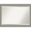 Decorative Mirrors-Kirkland's Home Silver Patina Scallop Framed Mirror, 41.5X29.5 In.