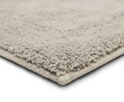 Bathroom Rugs-Kirkland's Home Silver Reversible Cotton Bath Mat, 45 In. Gray