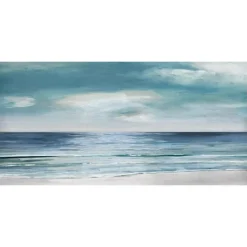 Canvas Art-Kirkland's Home Silver Shore Canvas Art Print Blue