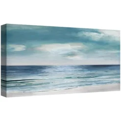 Canvas Art-Kirkland's Home Silver Shore Canvas Art Print Blue