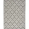 Outdoor Rugs-Kirkland's Home Silver Trellis Indoor/Outdoor Area Rug, 6X9 Gray