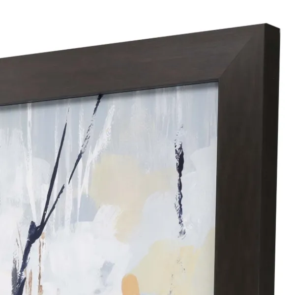 Framed Art-Kirkland's Home Silversong Birch Abstract Framed Art Print White/Gray