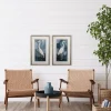 Framed Art-Kirkland's Home Simple Egret 2-Pc. Framed Wall Art Set White/Blue