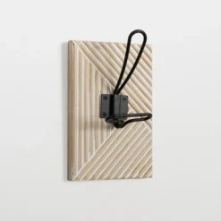 Hooks-Kirkland's Home Single Wall Hook On Carved Wood Plaque