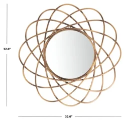 Decorative Mirrors-Kirkland's Home Sinsa Bronze Atomic Wall Mirror