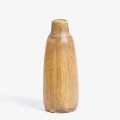 Vases-Kirkland's Home Skinny Mango Wood Vase, 12 In. Brown