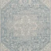 Outdoor Rugs-Kirkland's Home Sky Medallion Lava Indoor/Outdoor Area Rug, 5X7 Blue
