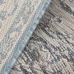 Outdoor Rugs-Kirkland's Home Sky Medallion Lava Indoor/Outdoor Area Rug, 7X9 Blue