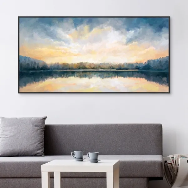 Canvas Art-Kirkland's Home Skylights Framed Canvas Art Print Blue