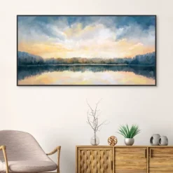 Canvas Art-Kirkland's Home Skylights Framed Canvas Art Print Blue