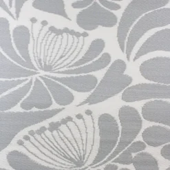 Outdoor Rugs-Kirkland's Home Slate Floral Outdoor Area Rug, 4X6 Gray/White