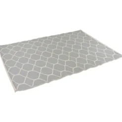 Outdoor Rugs-Kirkland's Home Slate Honeycomb Outdoor Area Rug, 4X6 Gray/White