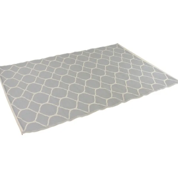 Outdoor Rugs-Kirkland's Home Slate Honeycomb Outdoor Area Rug, 4X6 Gray/White