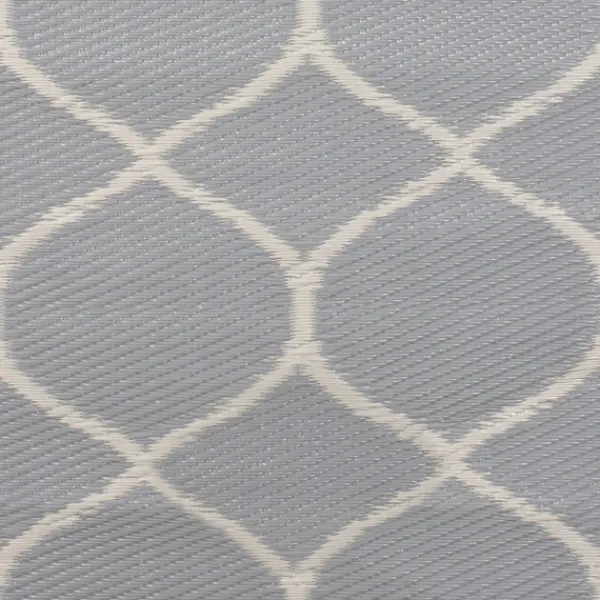Outdoor Rugs-Kirkland's Home Slate Honeycomb Outdoor Area Rug, 4X6 Gray/White