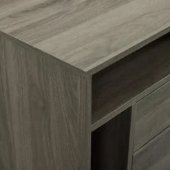 Accent & End Tables-Kirkland's Home Slate Side Table With Cubbies Gray