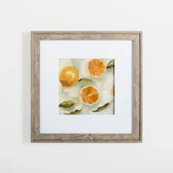 Framed Art-Kirkland's Home Slice It Citrus I Framed Art Print Yellow/White