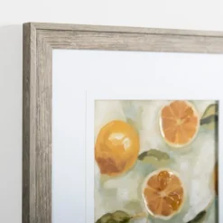 Framed Art-Kirkland's Home Slice It Citrus I Framed Art Print Yellow/White