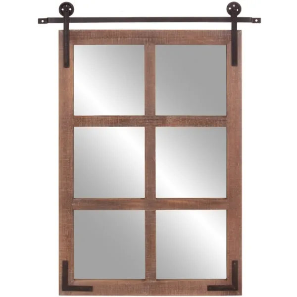 Decorative Mirrors-Kirkland's Home Sliding Barn Door Mirror