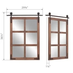 Decorative Mirrors-Kirkland's Home Sliding Barn Door Mirror
