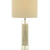 Table Lamps-Kirkland's Home Slim Marble Table Lamp White
