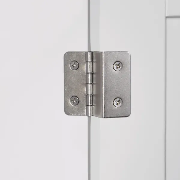 Bathroom Furniture-Kirkland's Home Slim Single Door Cabinet With Drawer White