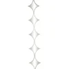 Decorative Mirrors-Kirkland's Home Slim Stacked Diamonds Wall Mirror Silver