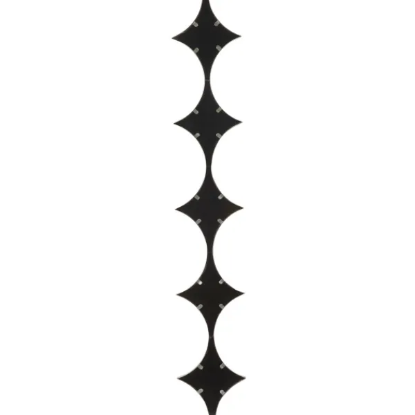Decorative Mirrors-Kirkland's Home Slim Stacked Diamonds Wall Mirror Silver