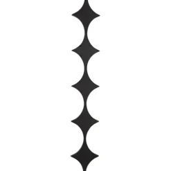 Decorative Mirrors-Kirkland's Home Slim Stacked Diamonds Wall Mirror Black