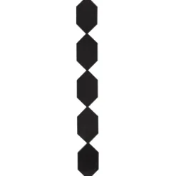Decorative Mirrors-Kirkland's Home Slim Stacked Hexagons Wall Mirror Black