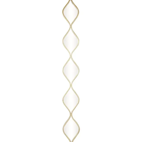 Decorative Mirrors-Kirkland's Home Slim Stacked Teardrops Wall Mirror Gold