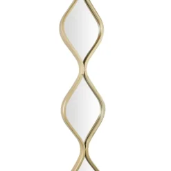 Decorative Mirrors-Kirkland's Home Slim Stacked Teardrops Wall Mirror Gold