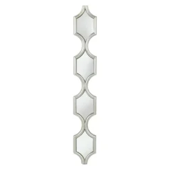 Decorative Mirrors-Kirkland's Home Slim Stacked Trellis Wall Mirror Silver