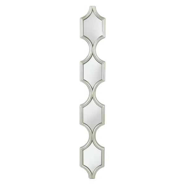 Decorative Mirrors-Kirkland's Home Slim Stacked Trellis Wall Mirror Silver