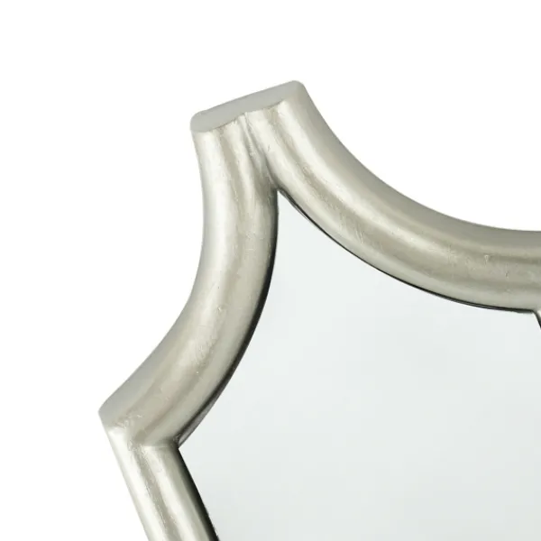 Decorative Mirrors-Kirkland's Home Slim Stacked Trellis Wall Mirror Silver