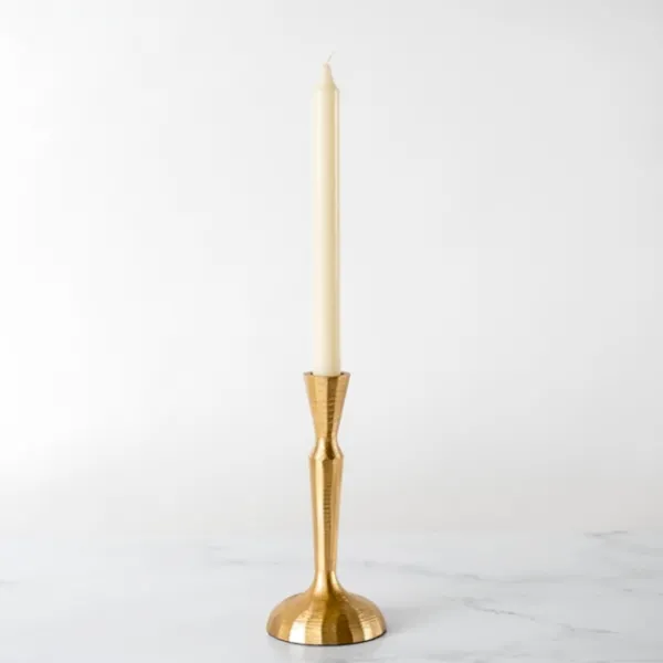 Candle Holders-Kirkland's Home Slim Taper Candle Holder, 8 In. Gold