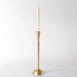 Candle Holders-Kirkland's Home Slim Taper Candle Holder, 16 In. Gold