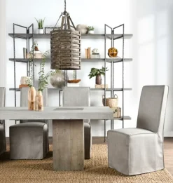 Dining Chairs-Kirkland's Home Slipcover Dining Chair Gray