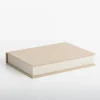 Baskets & Boxes-Kirkland's Home Small Beige Linen Book Box Tan