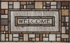 Doormats-Kirkland's Home Small Drifted Nature Welcome Doormat Brown/Multi