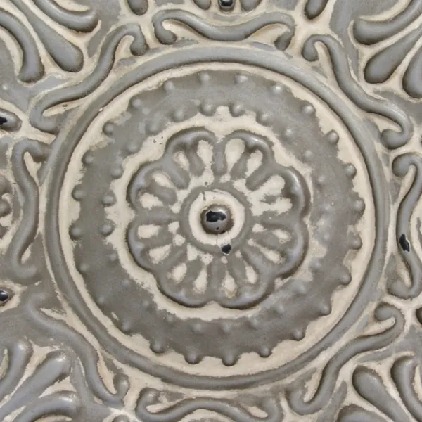Wall Plaques-Kirkland's Home Small Metal Medallion Wall Plaque Gray