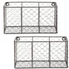 Wall Storage-Kirkland's Home Small Wall Hanging Chicken Wire Baskets, Set Of 2