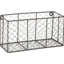 Wall Storage-Kirkland's Home Small Wall Hanging Chicken Wire Baskets, Set Of 2