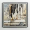 Framed Art-Kirkland's Home Smoke & Mirrors Abstract Framed Art Print Black/Tan/Gray