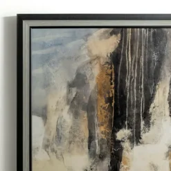 Framed Art-Kirkland's Home Smoke & Mirrors Abstract Framed Art Print Black/Tan/Gray
