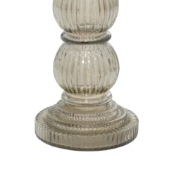 Candle Holders-Kirkland's Home Smoke Glass Pillar Candle Holders, Set Of 3 Gray