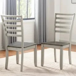 Dining Sets-Kirkland's Home Smoked Alabaster And Honey Wood 7-Pc. Dining Set Ivory/Brown