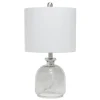 Table Lamps-Kirkland's Home Smokey Hammered Glass Shade Table Lamp Gray