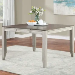 Dining Tables-Kirkland's Home Smoky Alabaster Wooden 7-Pc. Dining Set Gray/Brown