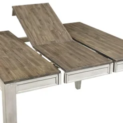 Dining Tables-Kirkland's Home Smoky Alabaster Wooden 7-Pc. Dining Set Gray/Brown